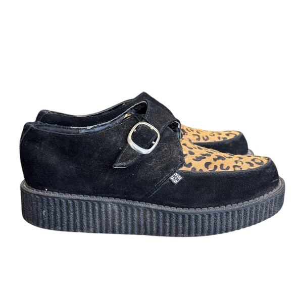 TUK Pointed Creeper Monk Suede/Leopard - Picture 1 of 4